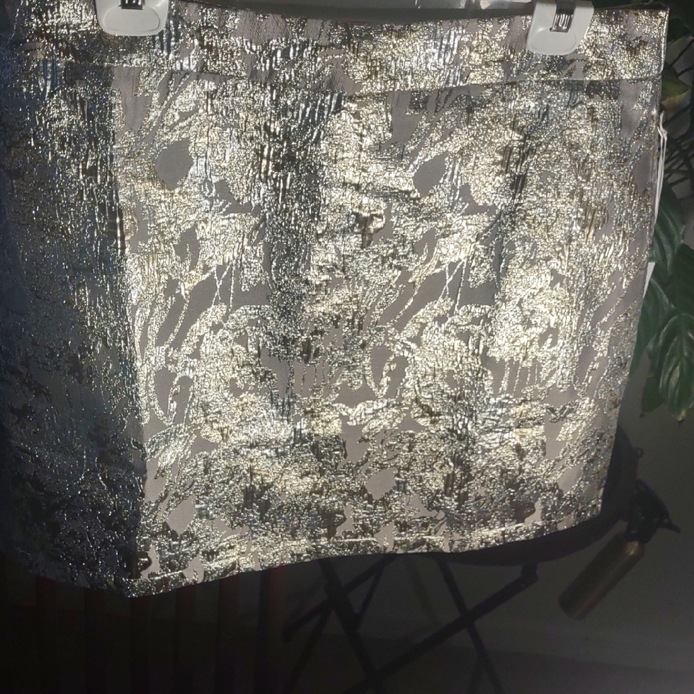 J. Marie Elegant Gold Floral Brocade Women's Skirt